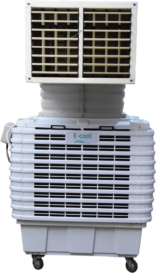 E-cool duct cooler with a duct connection